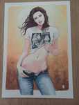 Litografii cu timbru sec Milo Manara
