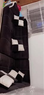 Черен Ъглов диван