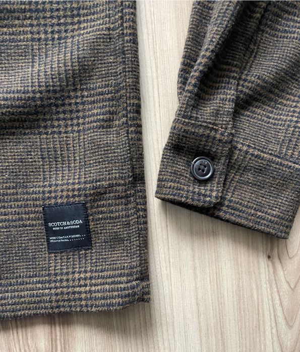 SCOTCH & SODA / мъжка вълнена риза-тип яке S