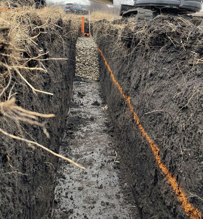 Montaj fose septice ecologice/ Sistem de drenaj/ Tuburi beton fose