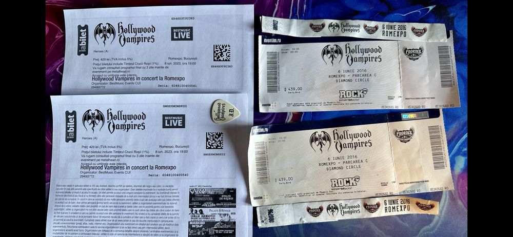 Baston Alice Cooper - Prins la Hollywood Vampires Bucuresti