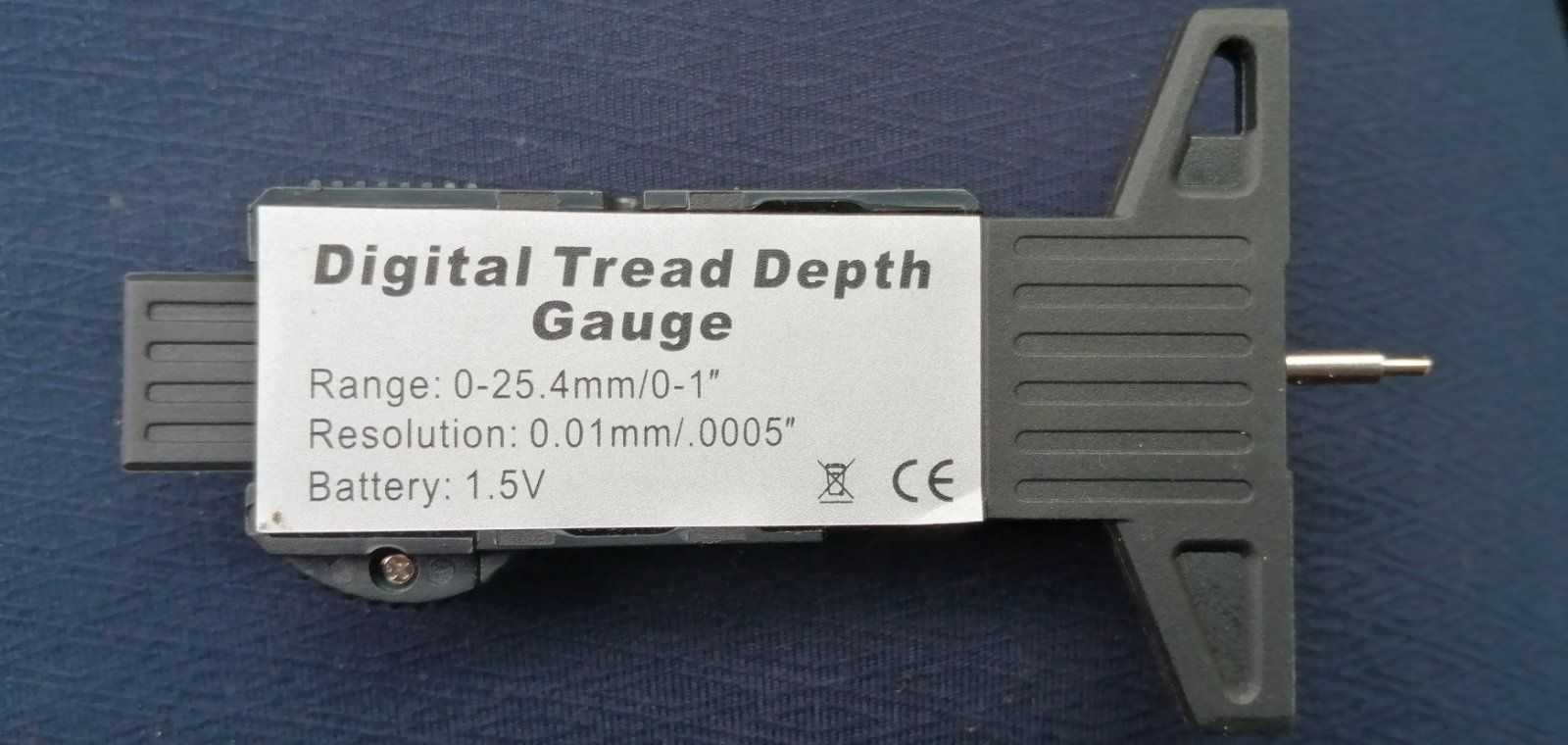 Цифрови измервания на дълбочината на гумите LCD дисплей Калипер за изм