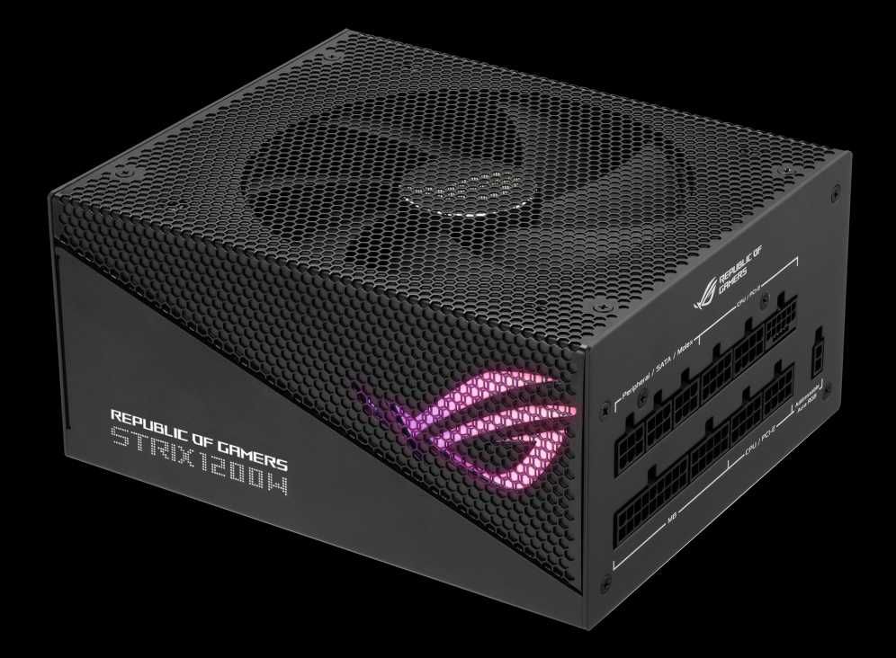 Новый Блок ASUS ROG STRIX 1200W Gold Aura Edition. ATX 3.0. PCIe Gen 5
