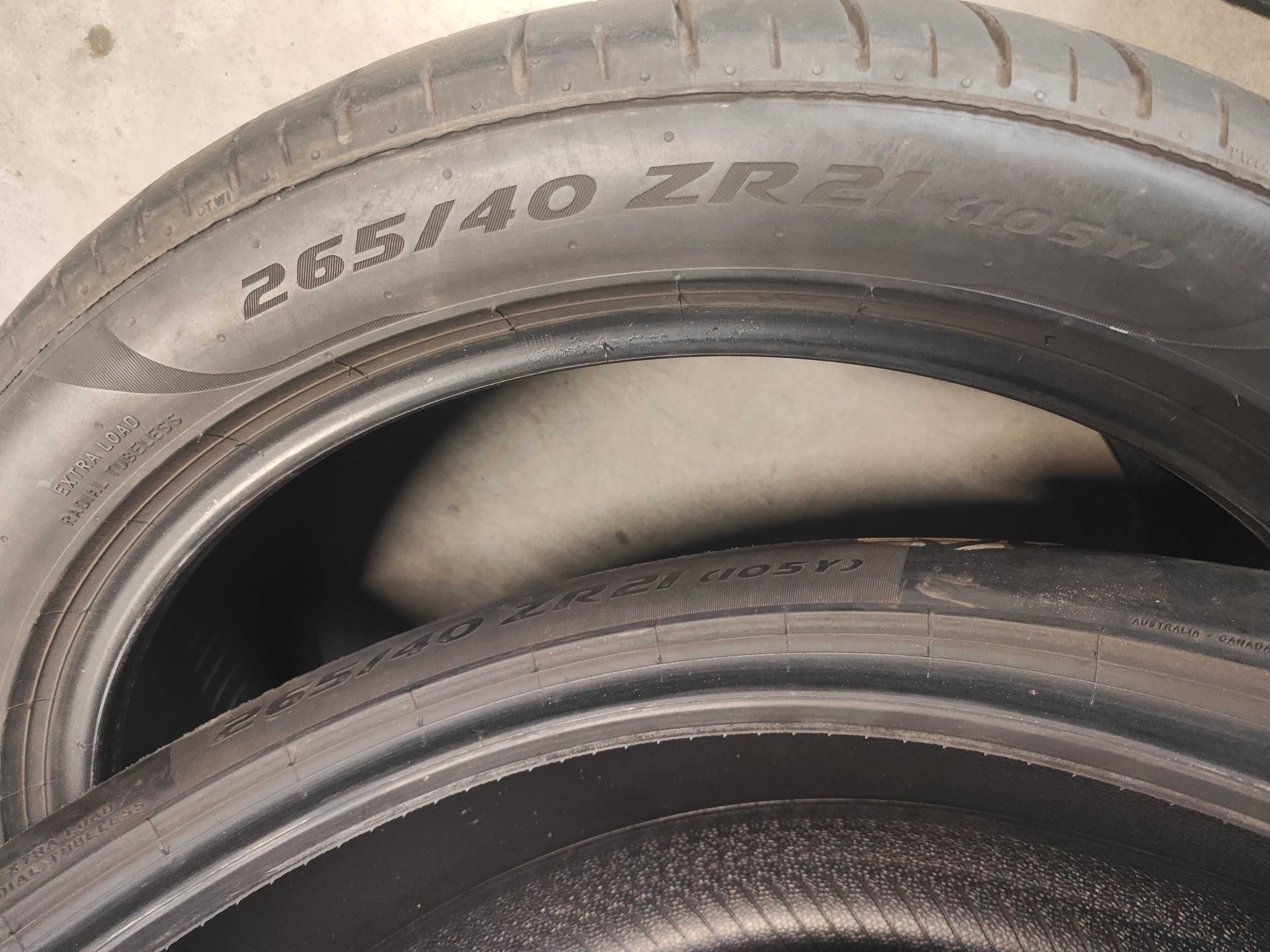 2бр.летни гуми 265/40/21 Pirelli
