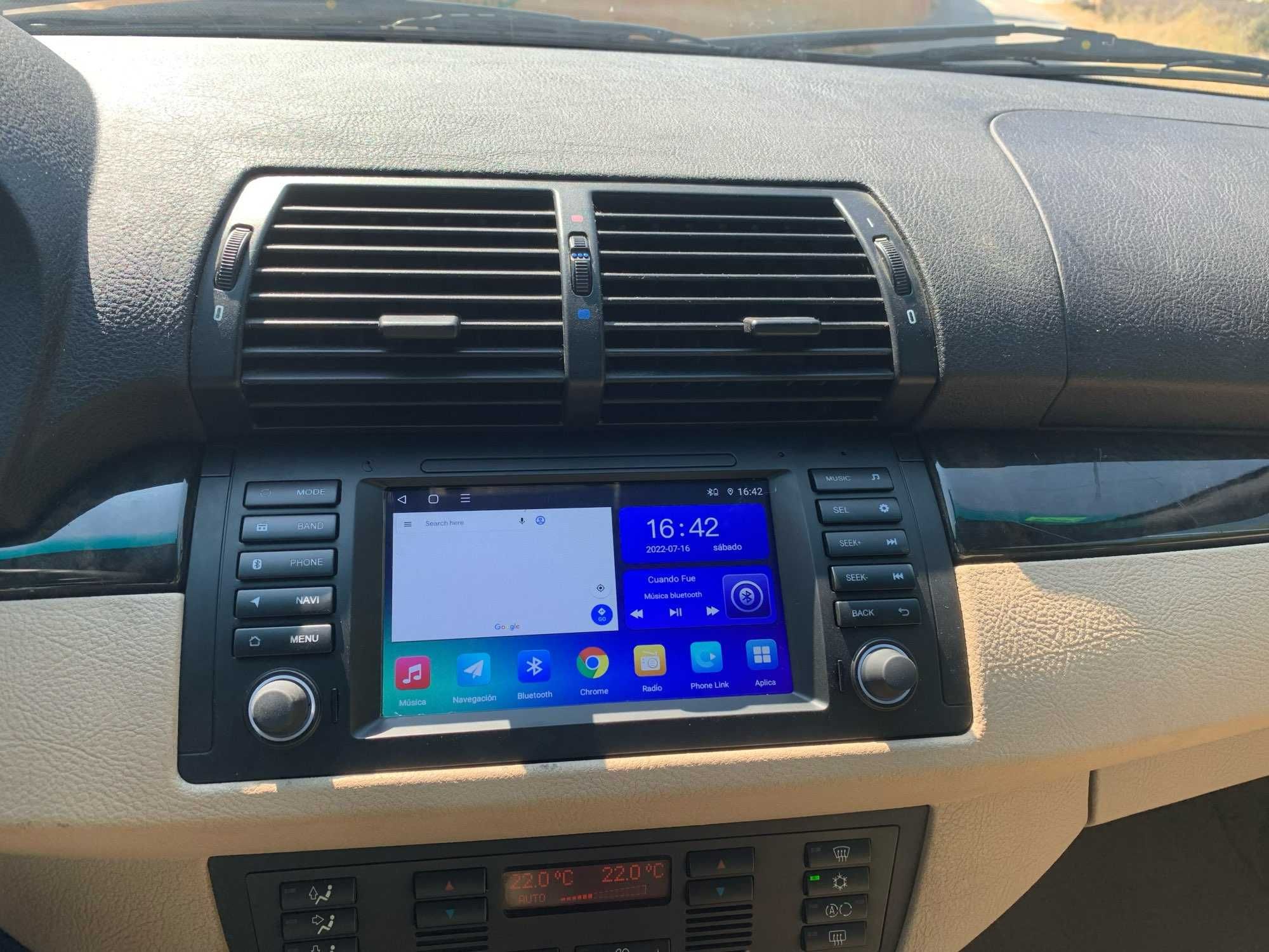 Navigatie GPS Android BMW Seria 5 E39 X5 E53 1-8GB RAM - QLed CarPlay