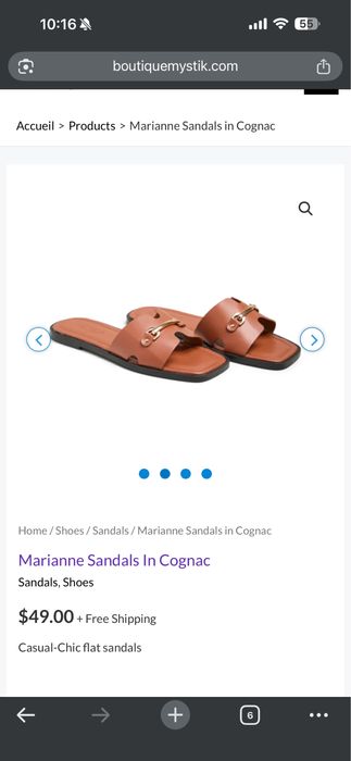 Чисто нови кафеви чехли Pieces 39 (41)