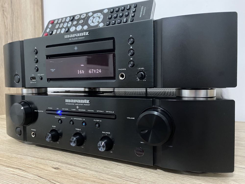 Marantz PM6007 + CD6007 Player CD Hi-Fi Negru