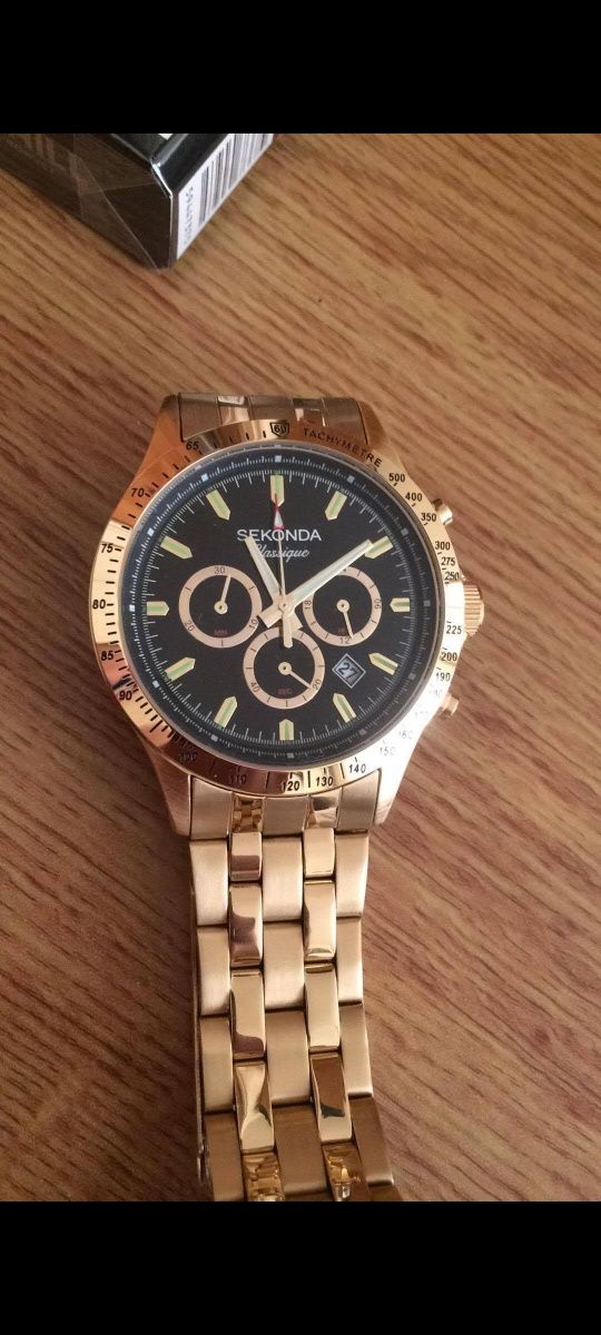 Sekonda classique men gold plated watch