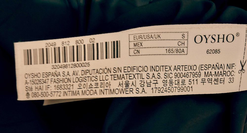 Geacă Oysho S, potrivit și XS - crop top, imitație piele, pentru femei