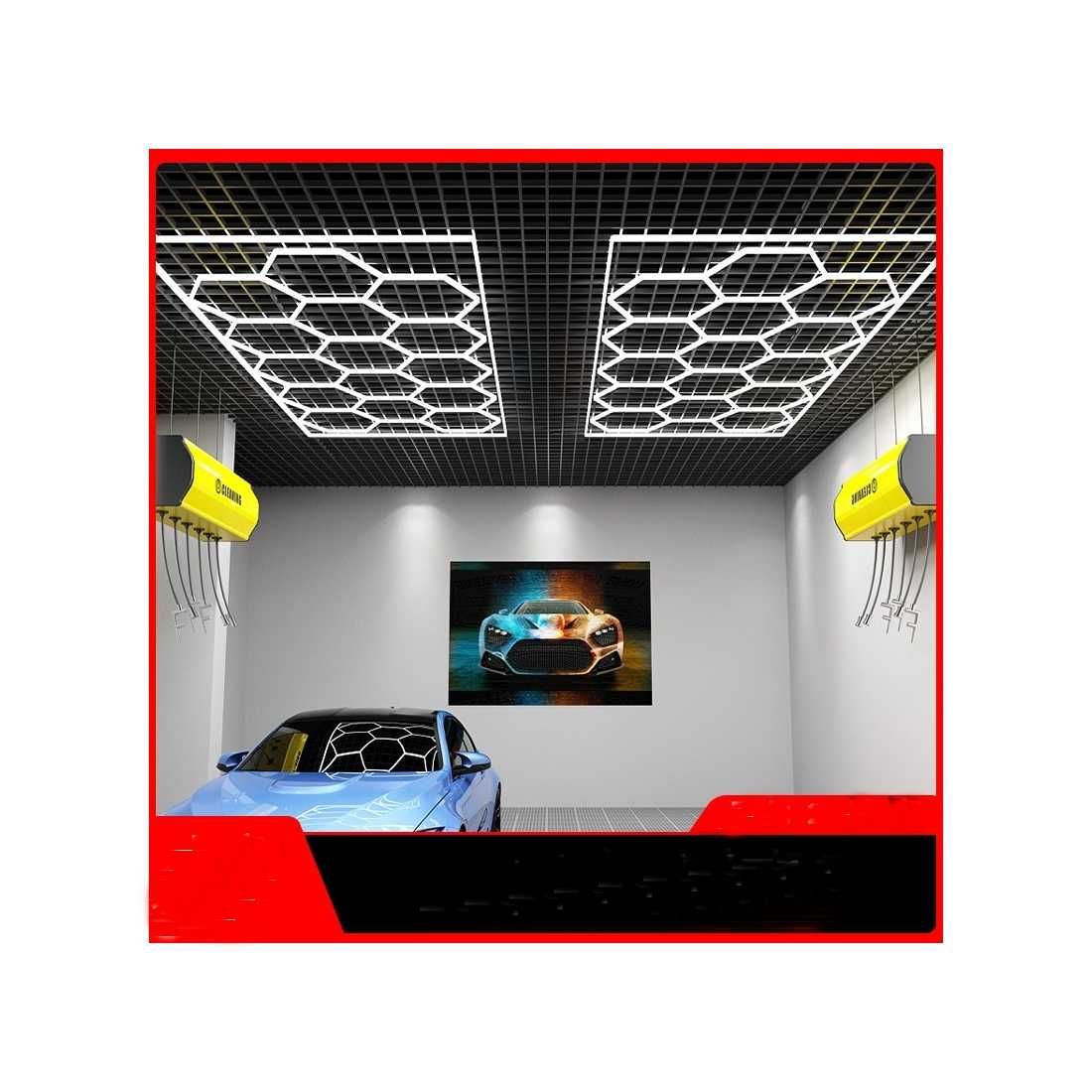 Lumini LED Hexagonale ONE pt saloane,sali fitness,barber shop,garaje