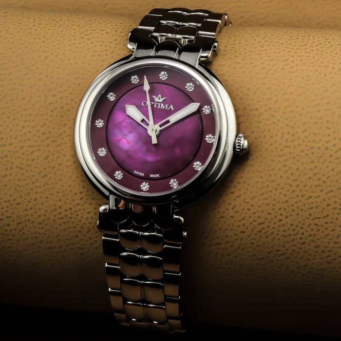 Ceas elvețian unic - Optima OSL363-SS-5 - Damă