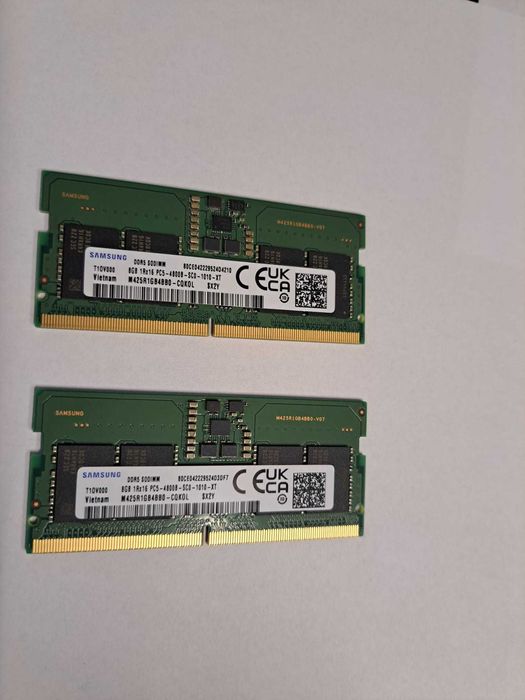 Samsung DDR5 SODIMM 2 x 8GB 1Rx16 PC5 - 4800MHz - CL40 - Laptop RAM