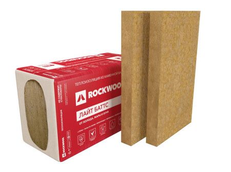 Утеплитель РОКВУЛ ЛАЙТ БАТТС 1000x600x100