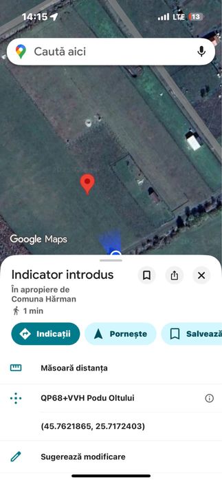 Vând teren Podu Oltului