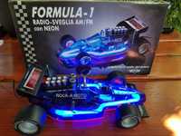 Radio cu ceas Formula 1 cu neon vintage din anii '80