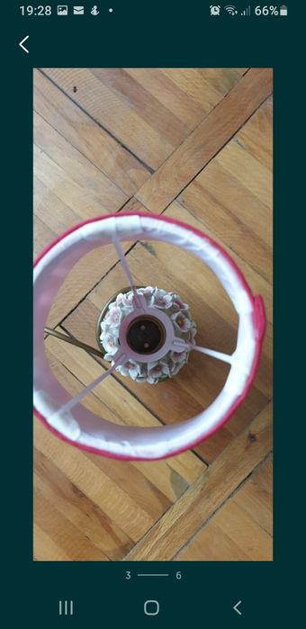 Veioza floral porțelan