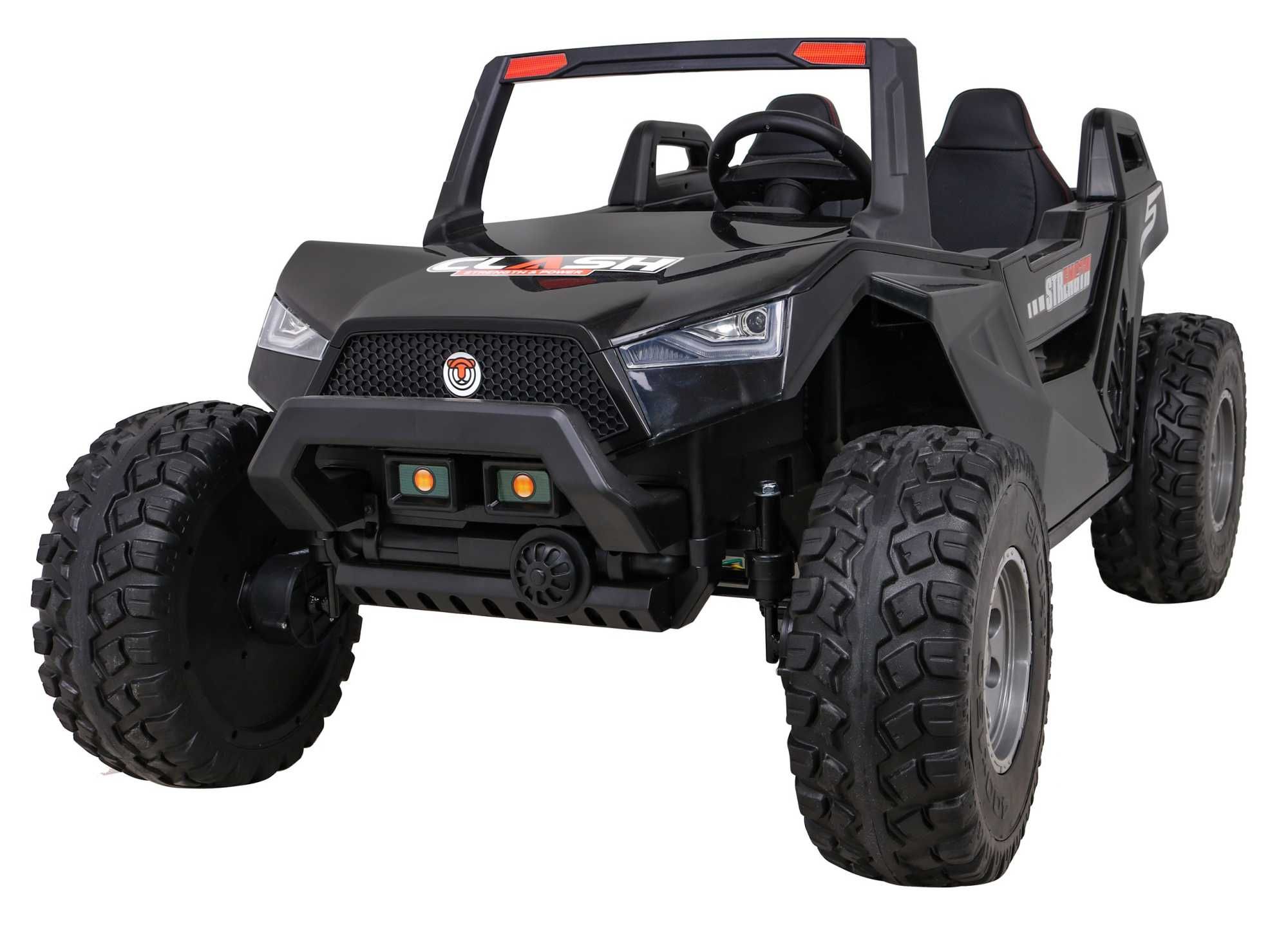 UTV electric copii 3-12 ani SX1928 Speed 450W 24V 4x4, Roti Moi Negru