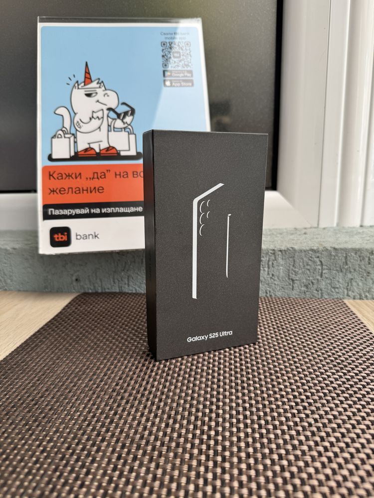 НОВ!70лв/м Samsung s25 ultra Titanium Black 256 самсунг