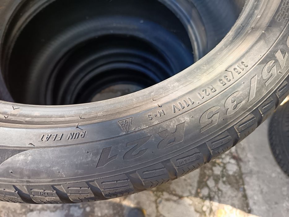 Anvelope BMW 275 40 21 și 315 35 21 pirelli runflat 2022 5.5-6.8mm