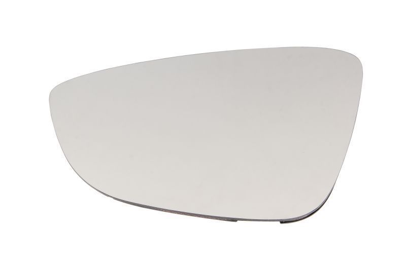 Geam oglinda exterioara VW Beetle (5c1), CC (358), EOS (1f) /15, Jetta (1b), Passat (B7), Passat CC (357), Scirocco (1k8); stanga, crom, incalzita, asferica, 3C8857521, 5C6857521B