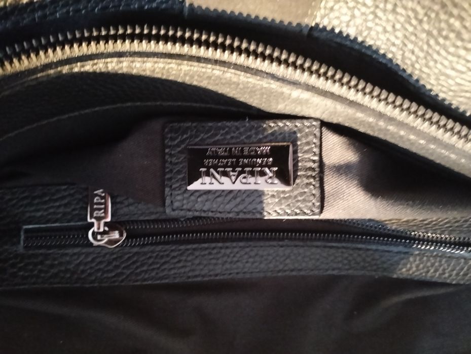 Geanta umăr piele marca Ripani,Rucsac piele marca Mihaela Glavan, Boca