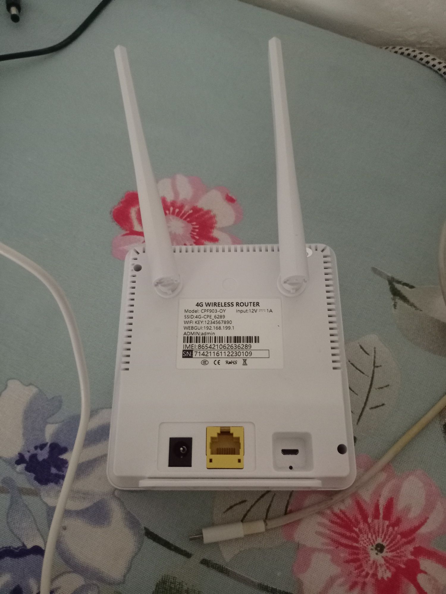 4G SIM card router cpe sim kartali router