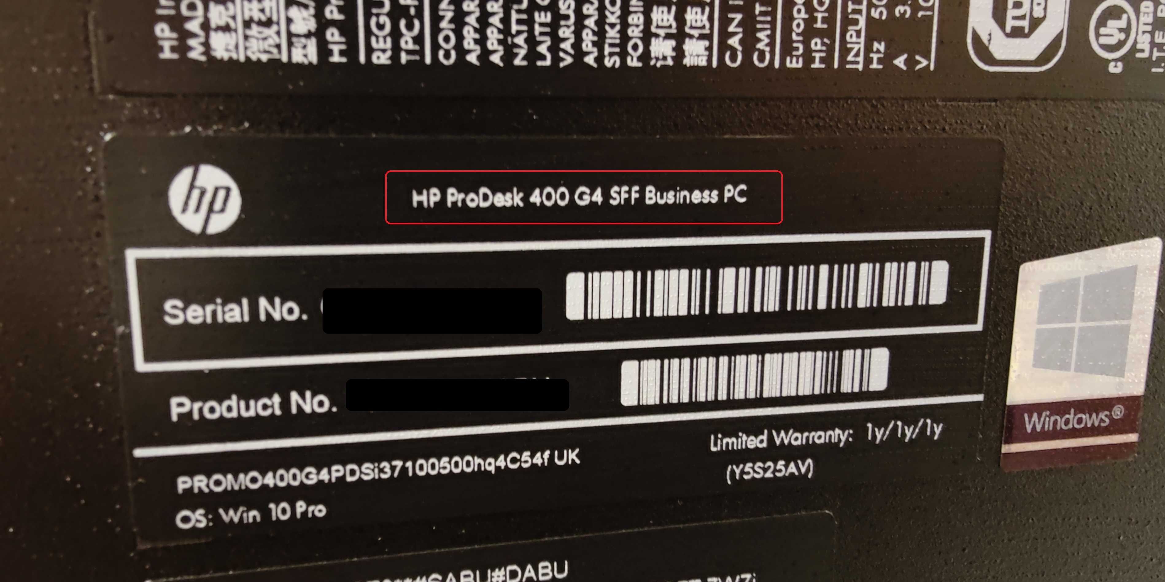 HP ProDesk 400 G4 SFF/Core i5-6500 3.60GHz/256GB SSD/8GB RAM перфектен