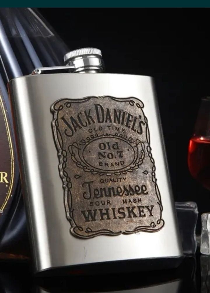 Botelcuta Jack Daniel's Recipient Inox Whiskey Plosca