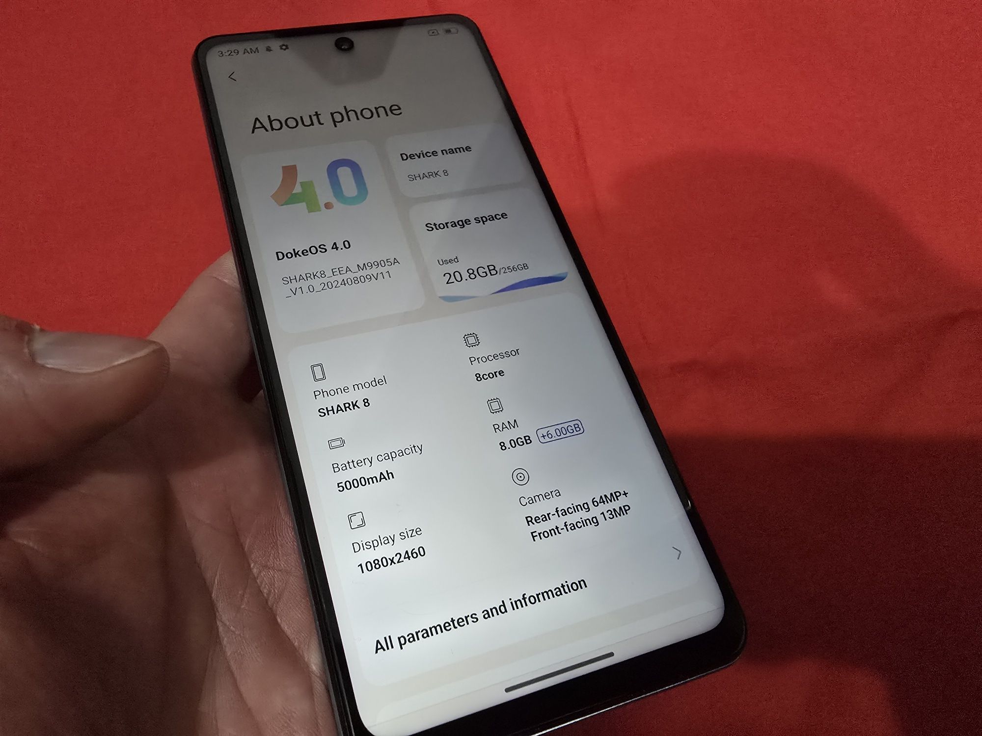 -Blackview Shark 8, ca Nou, 256Gb, 8Ram, Blue, impecabil, nici un semn