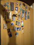 Lot magneti frigider si weekly planner cu carioci