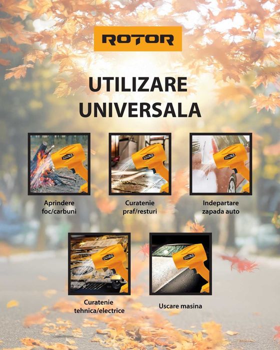 Suflantă aer pe acumulator ROTOR RCB-1.5A 45m/s