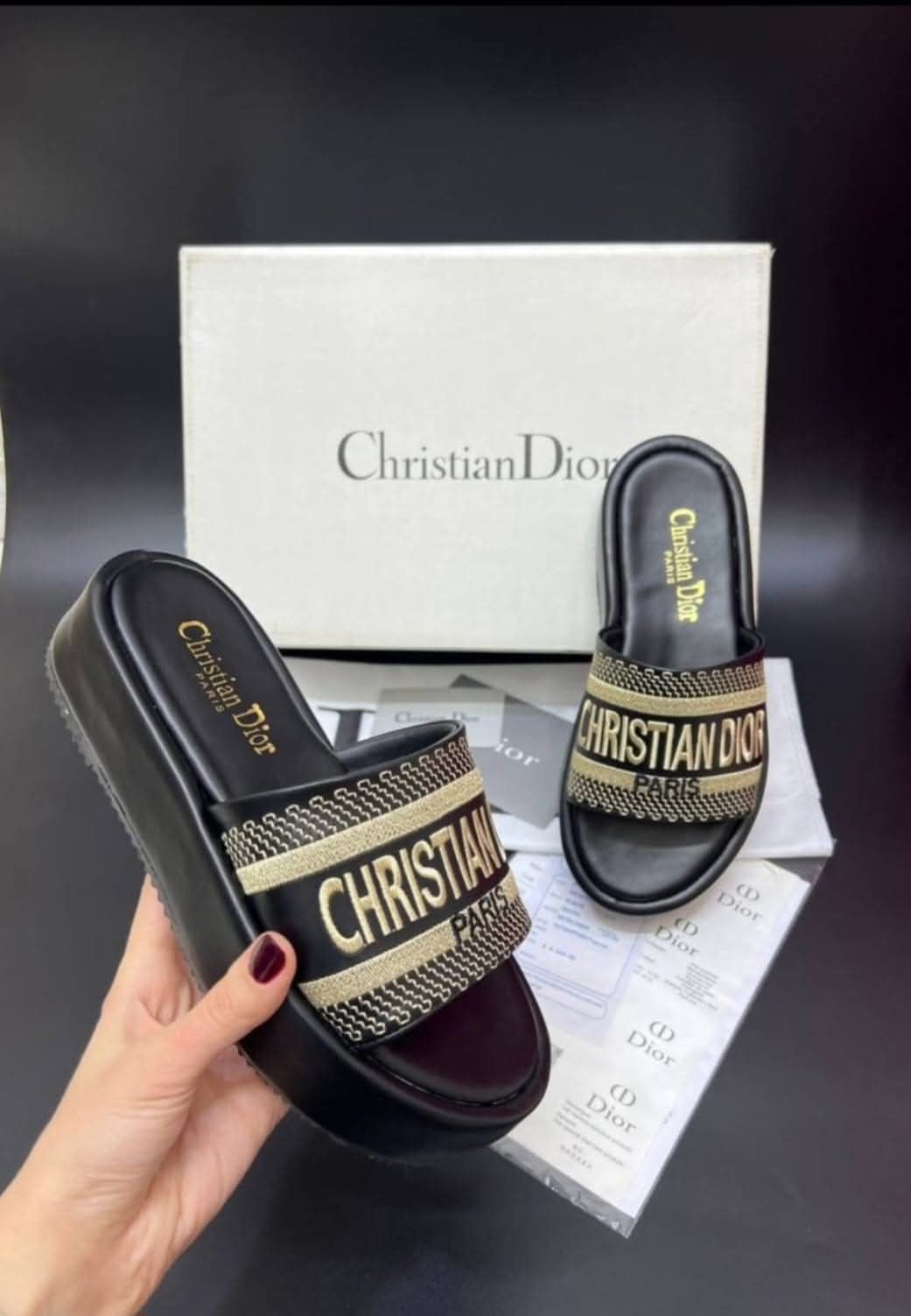 Дамски чехли Dior, Burberry, Pinko