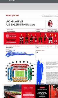 AC Milan -Salernitana  25 mai 2 bilete alaturate