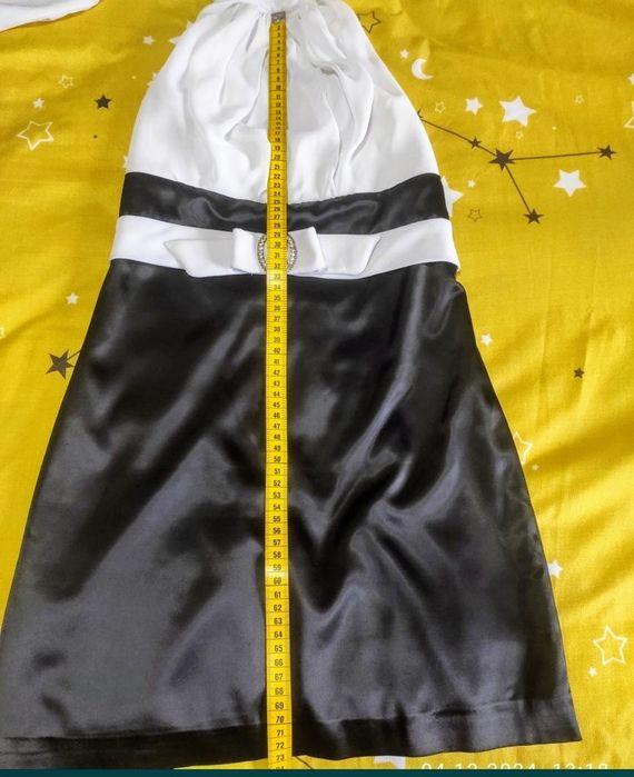 Rochie alb cu negru marime S