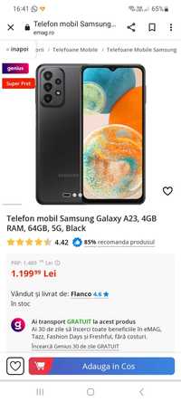 Telefon Samsung Galaxy A23, 64 GB nou