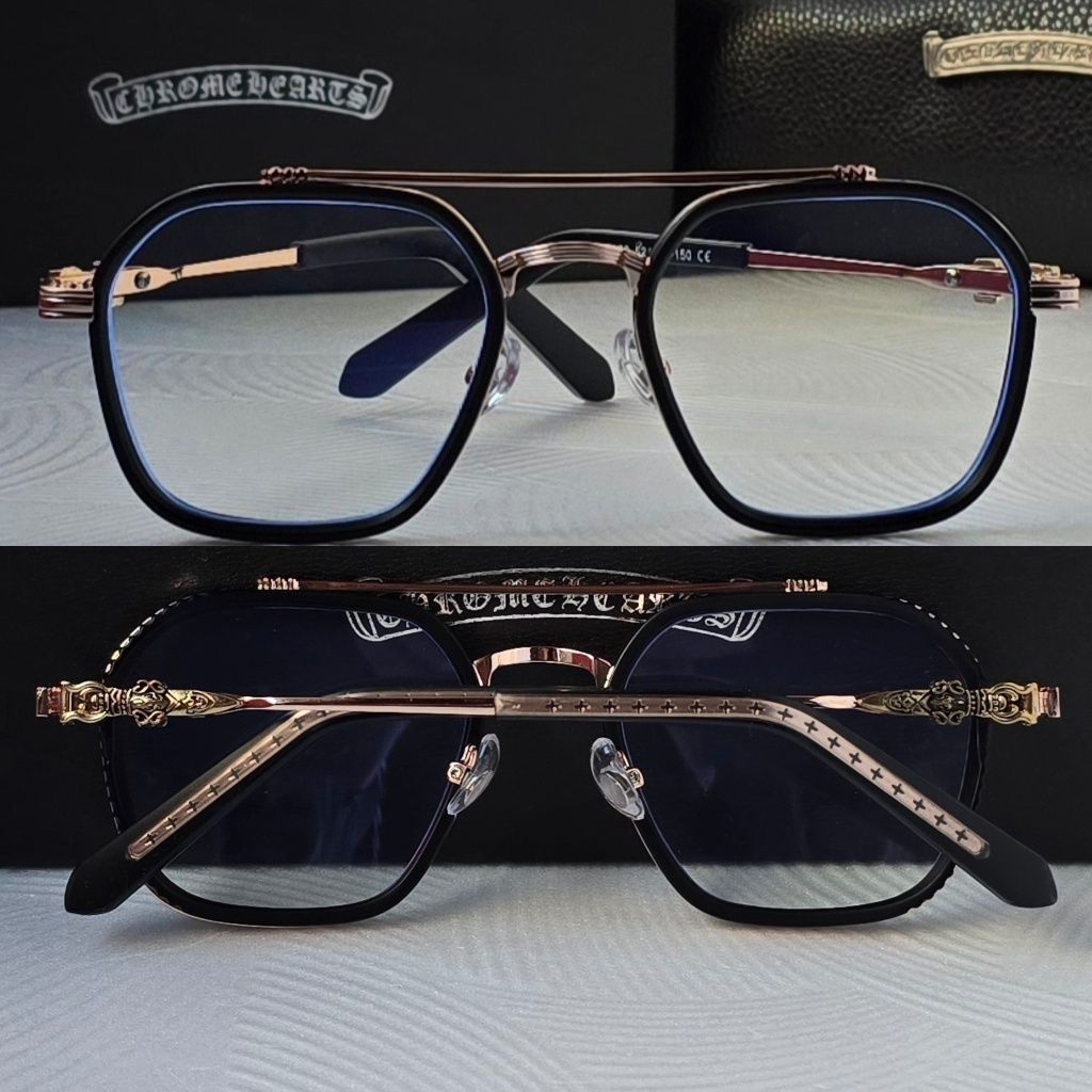 Очила за компютър Диоптрични рамки прозрачни слънчеви chrome hearts