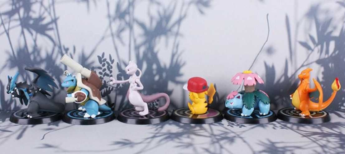 Set Figurina pokemon Pikachu Blastoise Mewtwo Charizard  7 cm anime