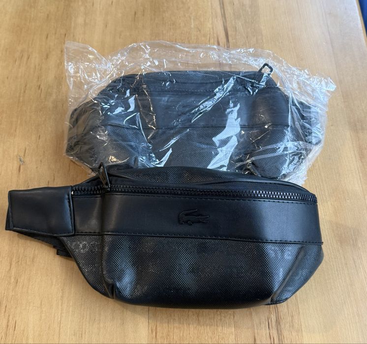 Кожена чанта Lacoste