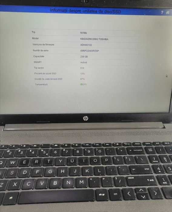 Laptop HP 250 G7 Intel i5, 1.60GHz, 8GB, 256GB SSD, Office, Windows 11
