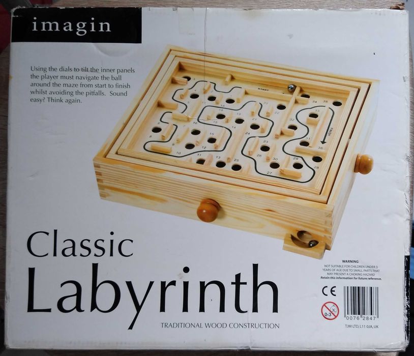joc Classic Labyrinth - fabricat in UK - materiale naturale