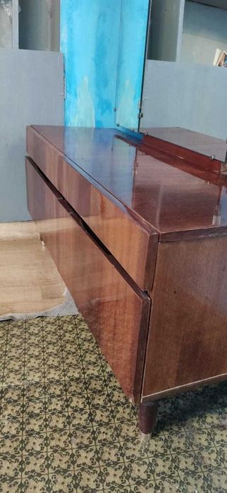 трюмо советское времен СССР с зеркалами и ящичками