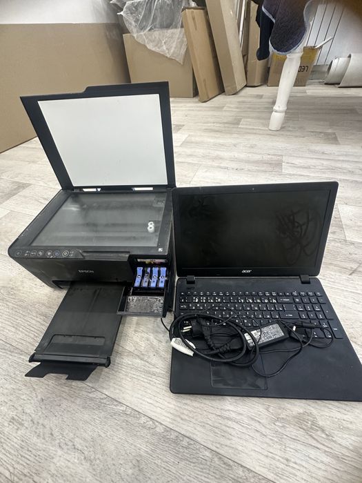 ноутбук + с принтером