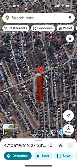 Teren intravilan Horpaz str Noua