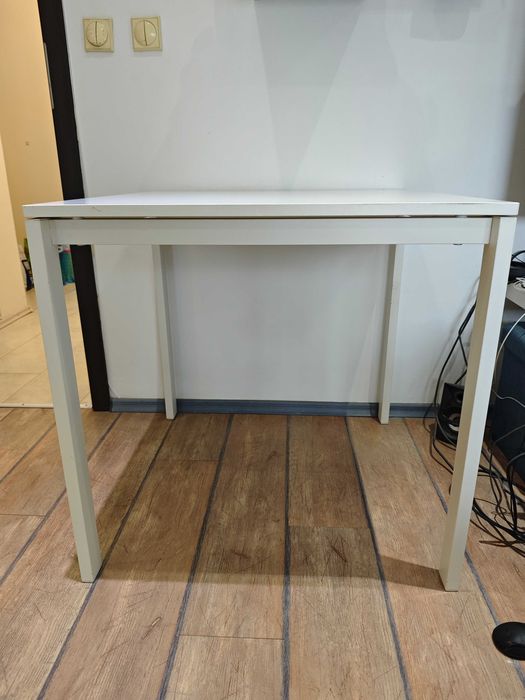 Трапезна Маса IKEA MELLTORP 75x75x72 см - Бяла с метални крака