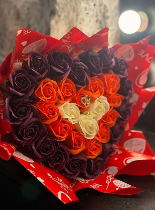 Buchet în Formă de Inimă