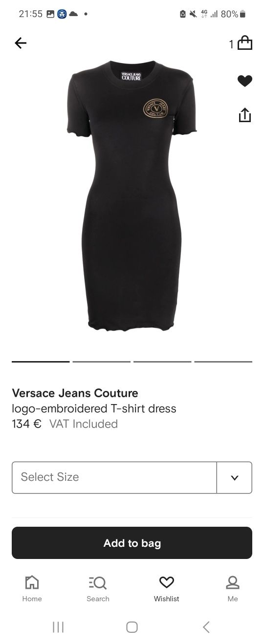 Versace jeans couture рокля