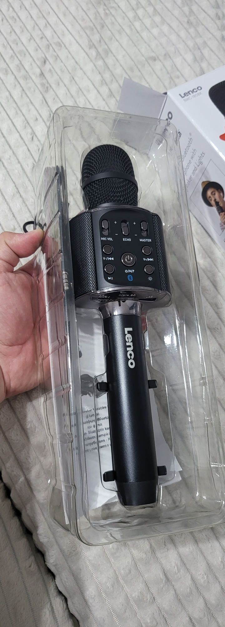 Microfon karaoke cu stand smartphone