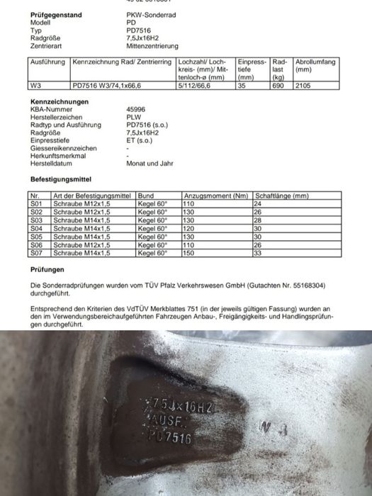 Jante aluminiu 16" audi/mercedes/vw/inele centrare/calculator bord