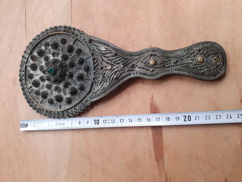 Уникат - старо възрожденско огледало филигран гранулация