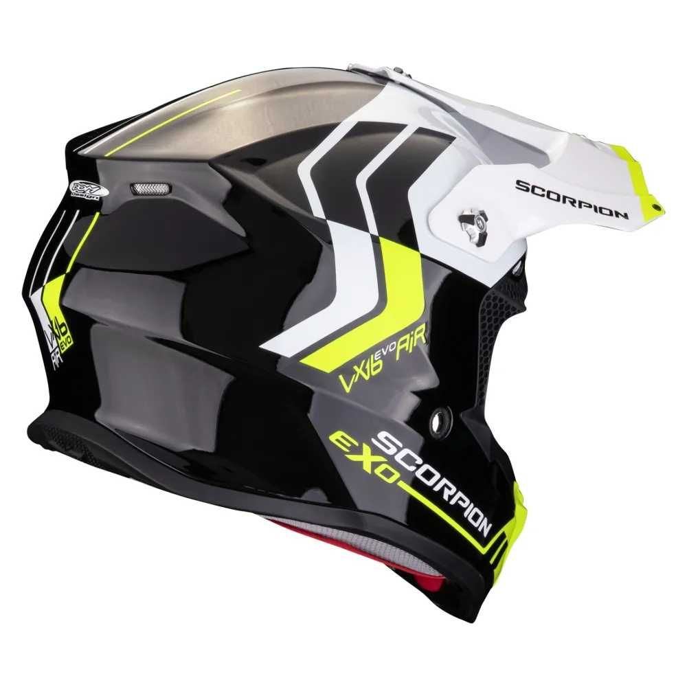 Мотокрос Каска SCORPION VX-16 EVO AIR Fusion Black-Neon Yellow
